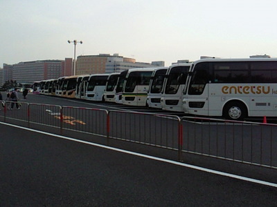 東京ディズニーランドのバス駐車場